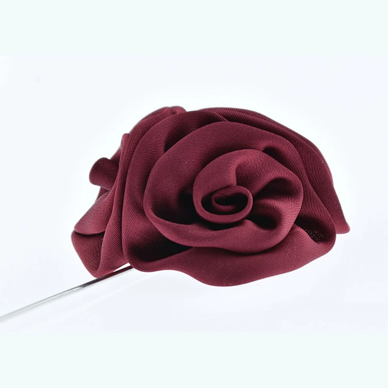 Flower Lapel Pin Custom Popular Groom Boutonniere Flower Wedding Designer Brooches And Pins Pins