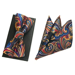 Custom Pocket Squares for Men Casual Mens Bow Ties and Hanky Sets Grid Men Bow Tie Sets Handkerchief Set