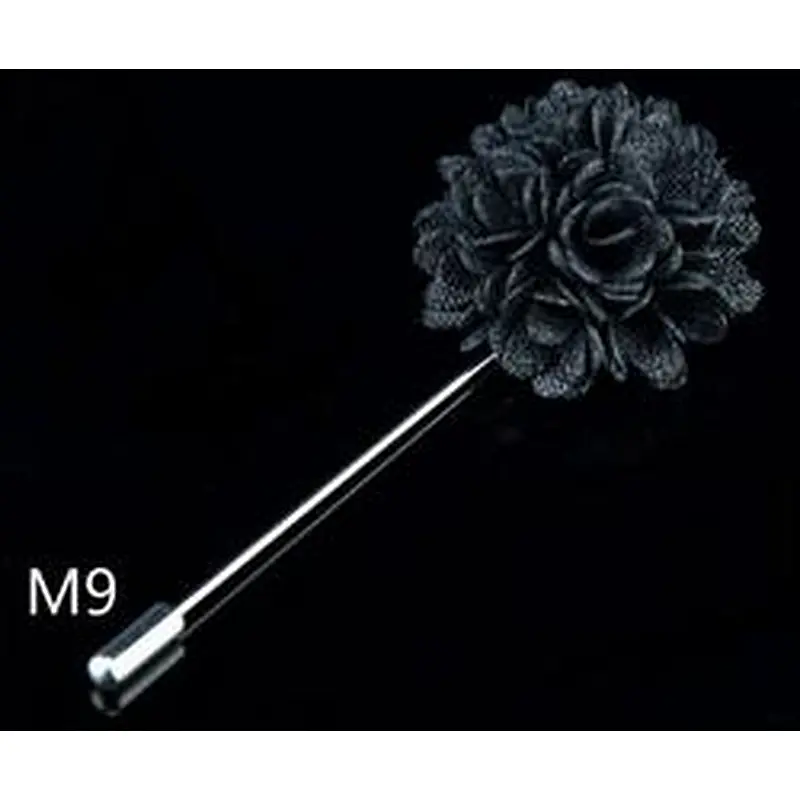 Wholesale lapel flower pin Fashionable groom boutonniere wedding Custom lapel flower pins for suit men