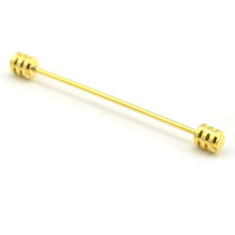 Stock Metal Brass High Quality Fashion Custom Shirt Collar Pin For Men