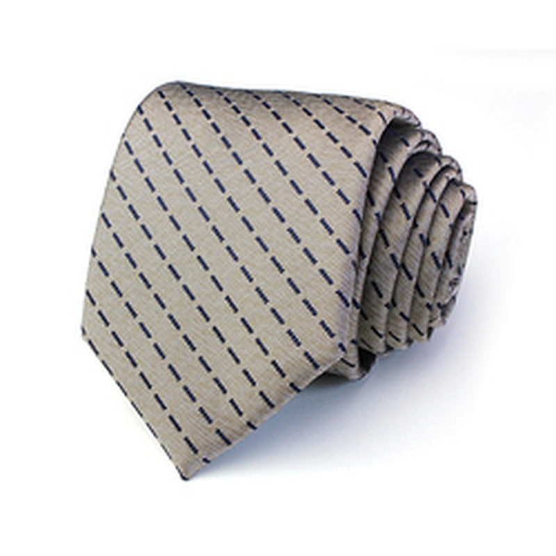 Ties Men Custom Logo Casual Neck Ties School Cravate Homme Polyester Checked Stripe Neck Ties For Men