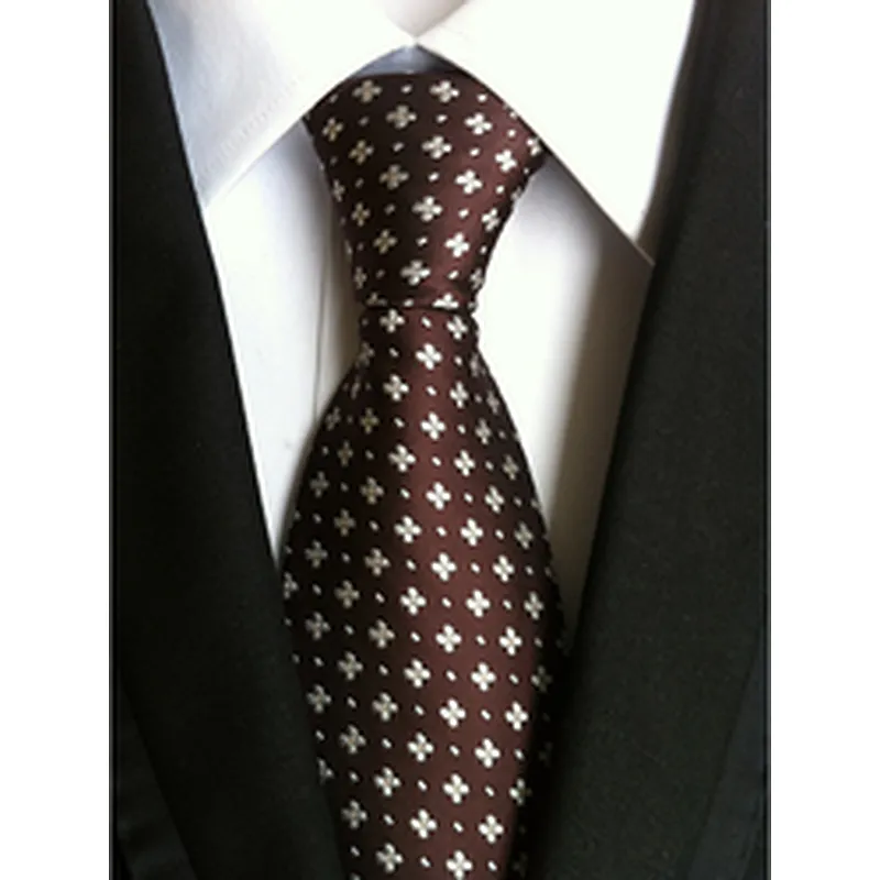 Wholesale Gravata Masculina Luxury Jacquard Silk Ties For Men Casual Necktie Stripe Cravates Homme