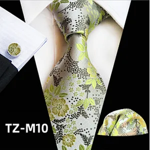 Fashion Ties For Men Italian Wholesale Men Ties And Hanky Cufflinks Set Luxury Neckties With Pocket Squares