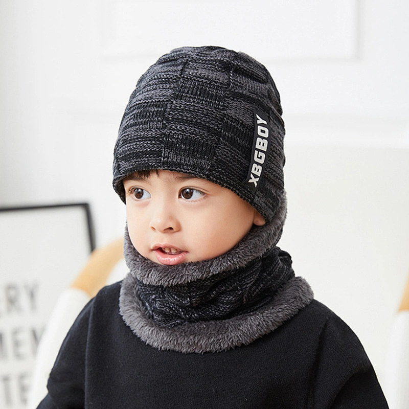 New Arrival Winter Warm Beanie Hat Scarf Sets Factory Wholesale Men's And Boy's Knitted Hats Acrylic Cold-Proof sets