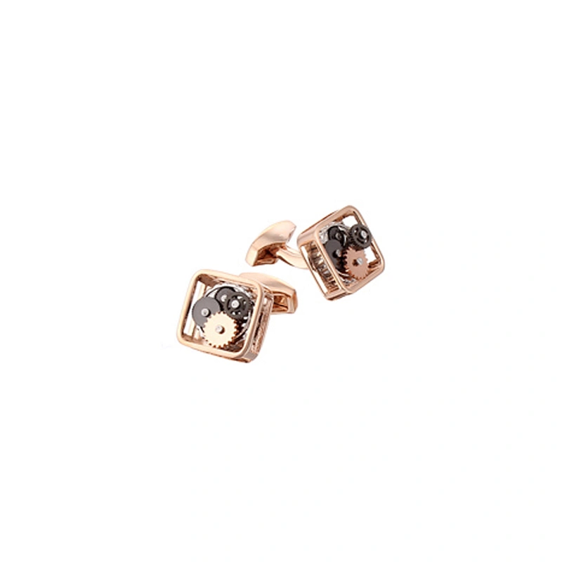 Men's personalized watch movement cufflinks
