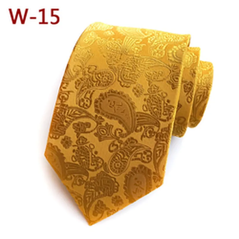 Fashion Neck Ties For Men Custom Neckties Men Jacquard Woven Polyester Paisley Cravate Pour Homme