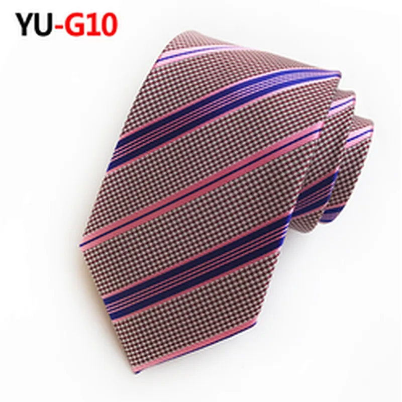 Luxury Necktie Mens Paisley Stripe Cravate Pour Homme Polyester Woven Neck Ties For Men Italian
