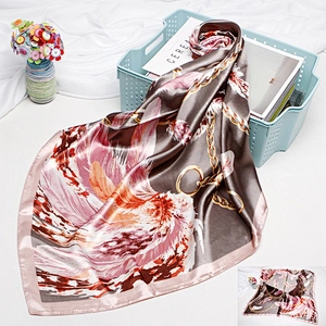 Supplier Tudung Bawal Printed Stylish Scarf For Women Silk Custom Under Hijab Headscarf