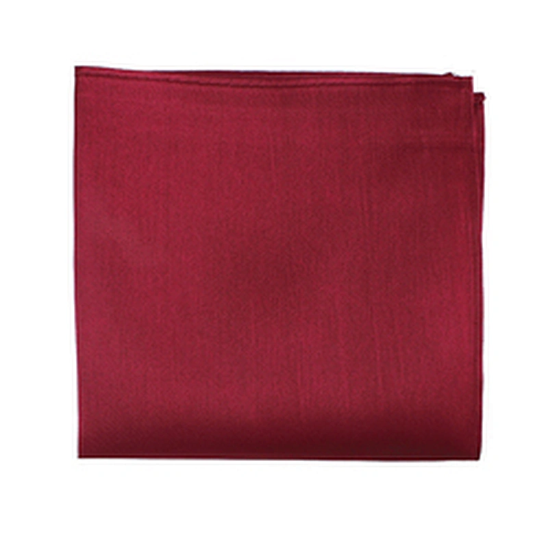 Mouchoir Solid Color Scarfs Polyester Plain Square Scarf Foulard Carre Satin Pocket Square For Men