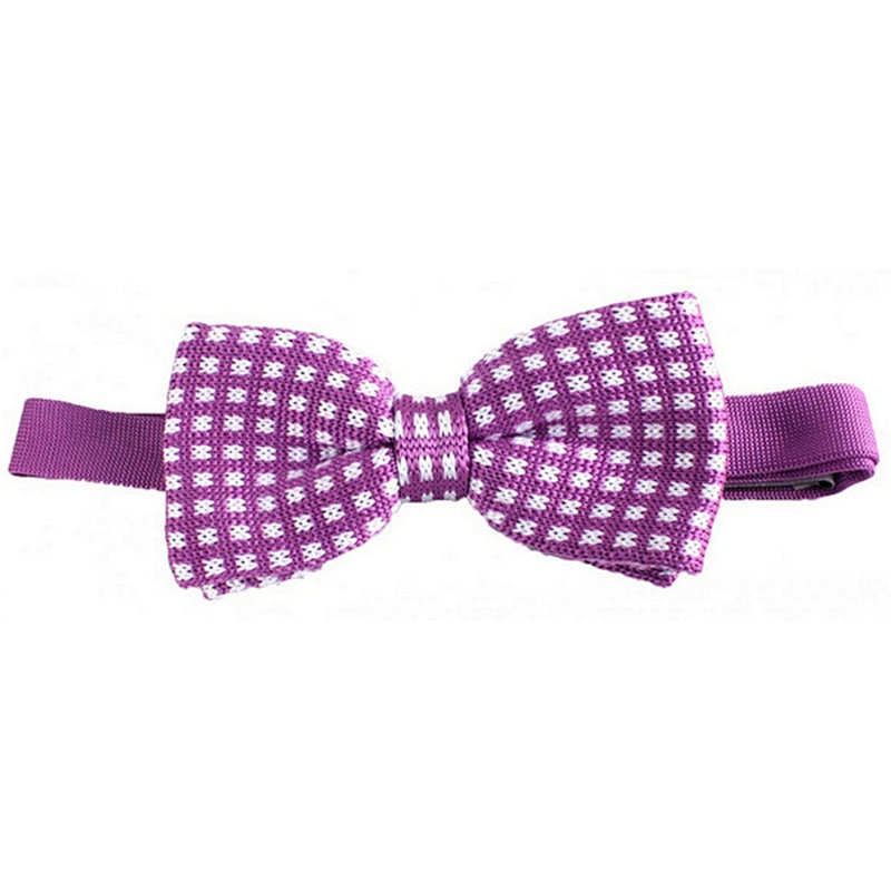 100 silk handmade knitted striped bow ties