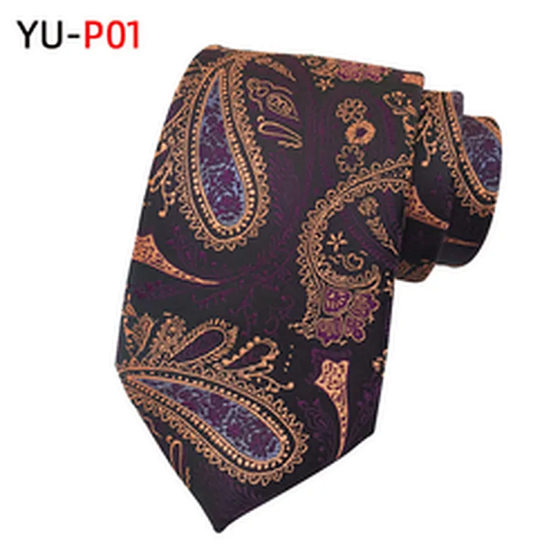 Fashion Grid Neck Ties For Men Polyester Cravate Pour Homme Custom Neckties Men Jacquard Woven