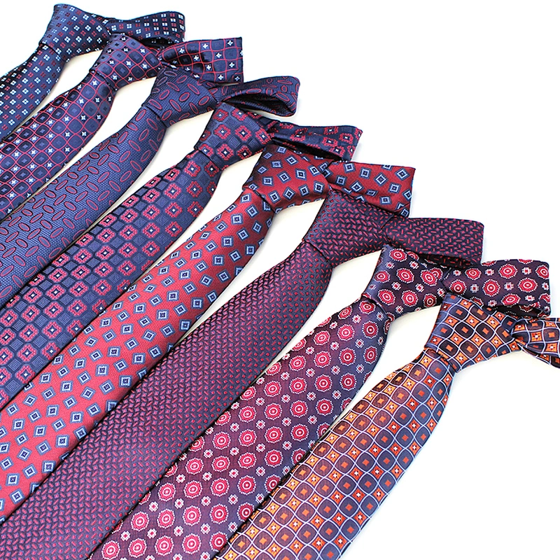 Wholesale Silk Neckties Men Fashion Casual Corbatas De Seda Dot imitated silk Ties Jacquard Fabric For Neckties