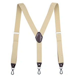 Adult 3 clip hook buckle strap Y-type plain color men's and women's universal suspender strap clip