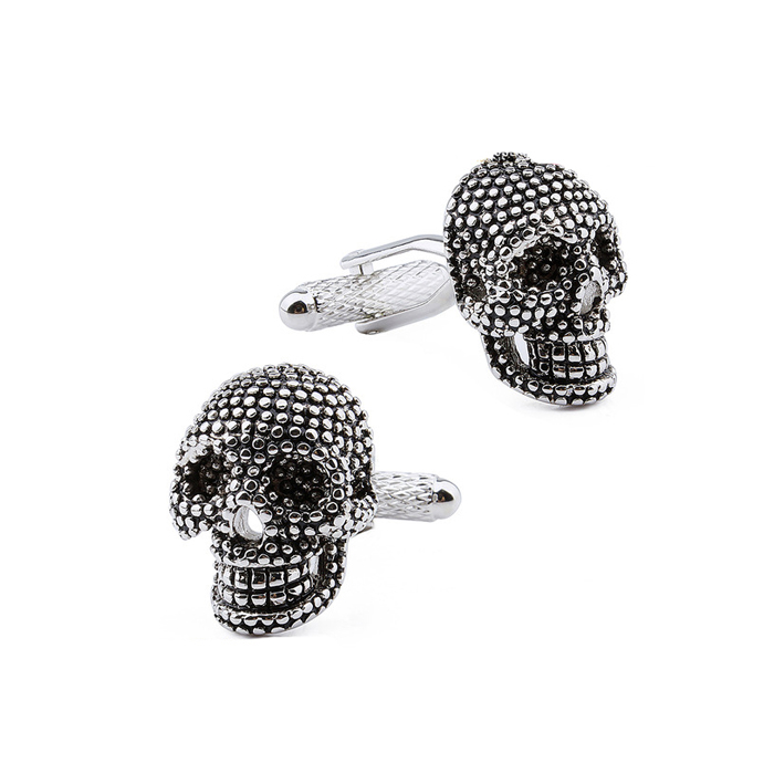 Wholesale charming skull metal cufflink for man