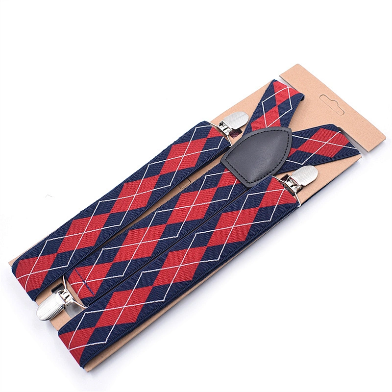 hot sale mens multi color polka dot  and stripe pattern suspenders