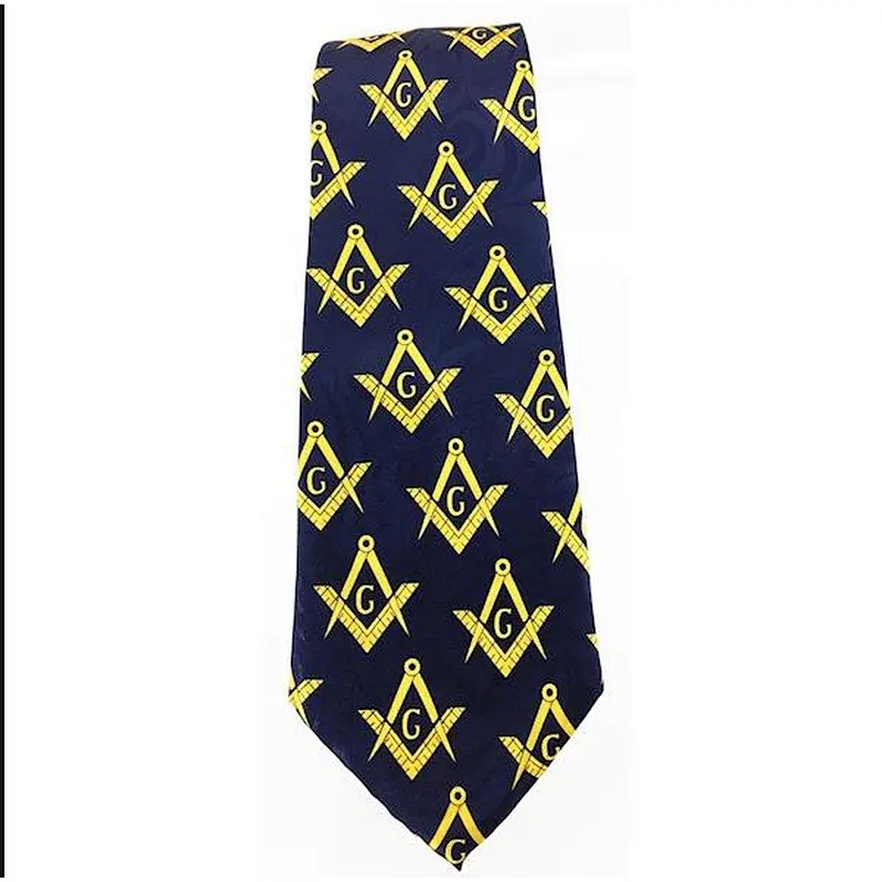 Famous Brand Corbatas Formal masonic tie Print Ties Men Custom Logo
