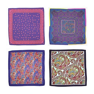 100% silk custom pocket square, silk pocket square