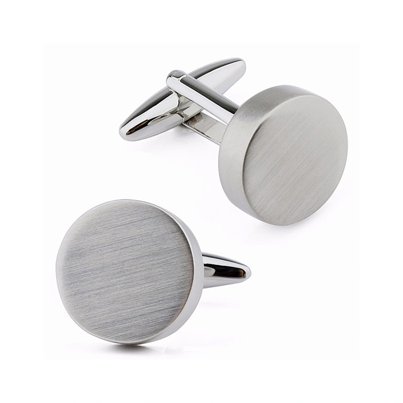 Custom Cufflinks Men Sublimation Cuff Links Set Silver Luxury Cufflinks Box For Men