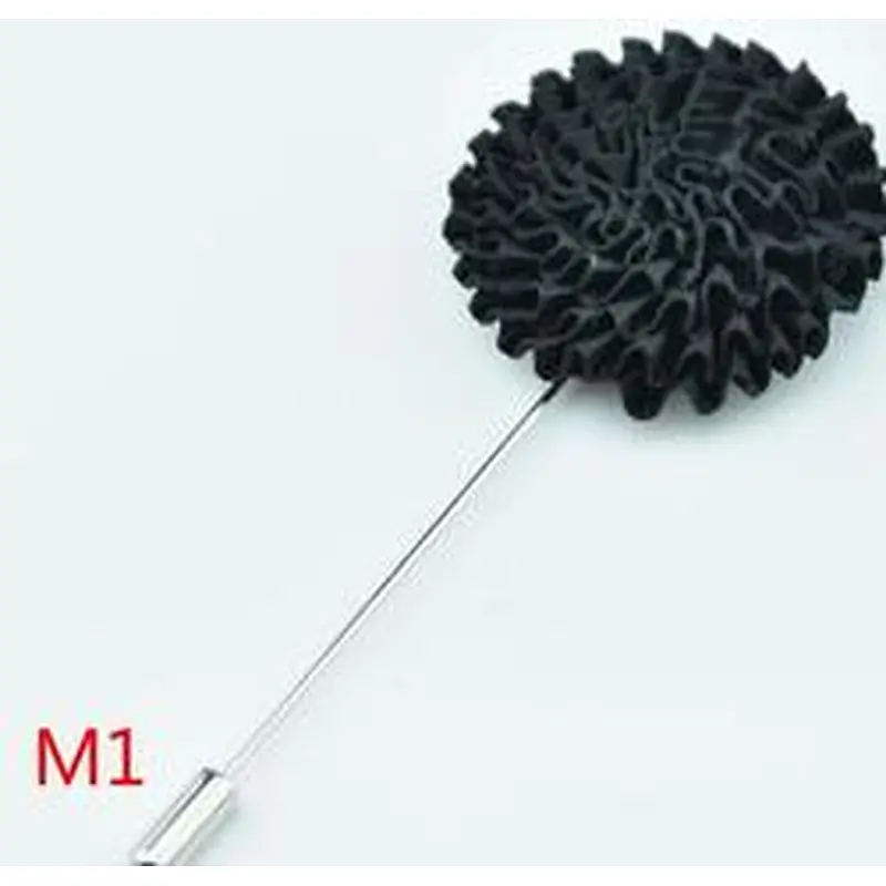 Designer flower brooch lapel pin Luxury groomsman corsage flower Custom lapel pins for suit men
