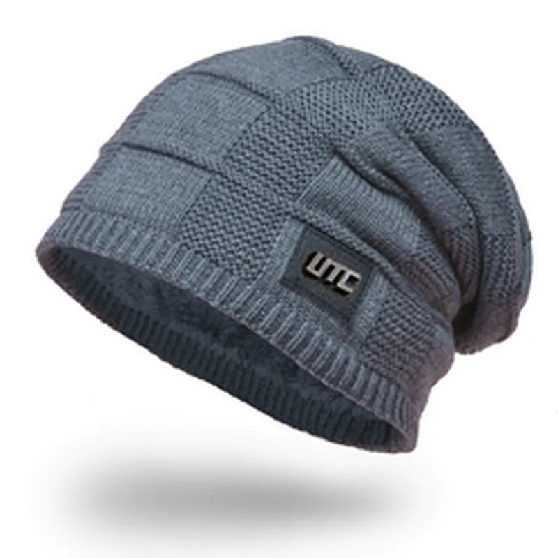 High Quality Winter Plain Dyed Custom Knitted Hat 100% Acrylic Warm Knitted Beanie Custom Logo