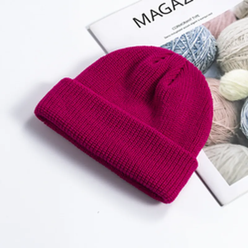 Cheap Fashion Beanie Winter Hats Knitted Cap Winter Plain Women'S Knitted Beanie Hats