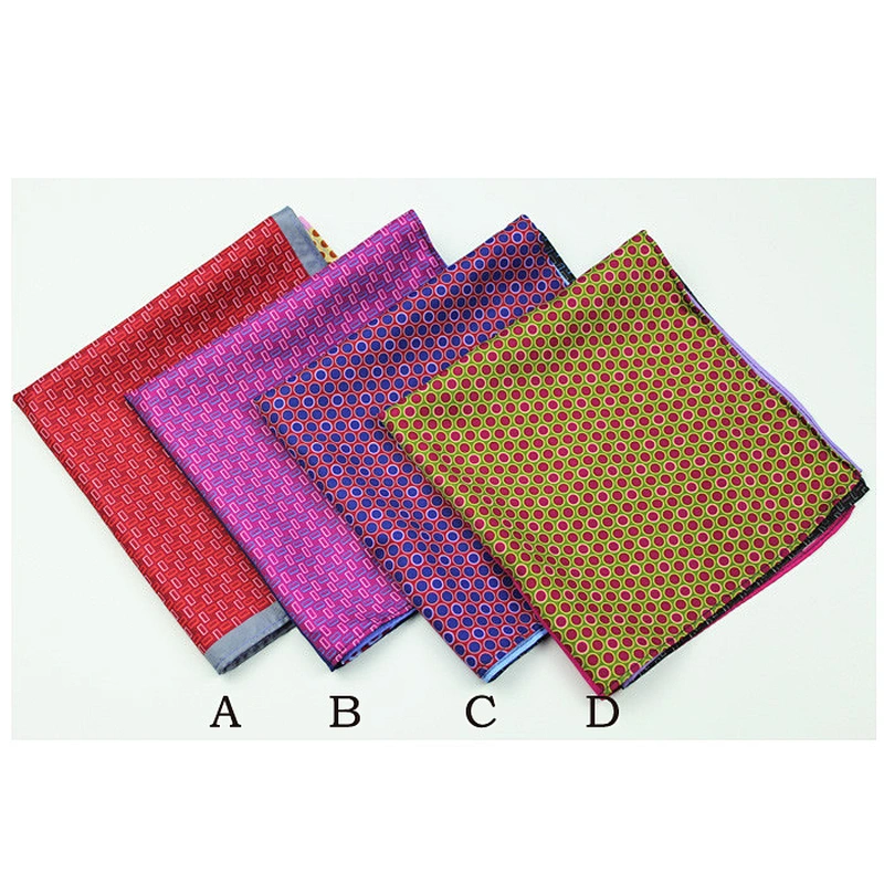linen pocket square holder custom handkerchief silk fabric for men
