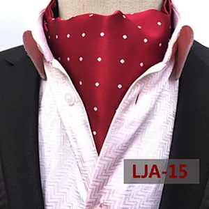 Classic Paisley Cravate Homme Casual Dot Folard Mens Ascot Polyester Jacquard Woven Ties For Men Italian