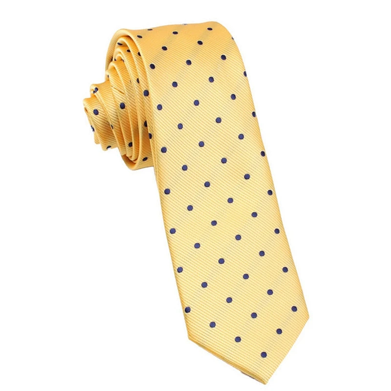 newest high quality classical silk casual yellow neckwear
