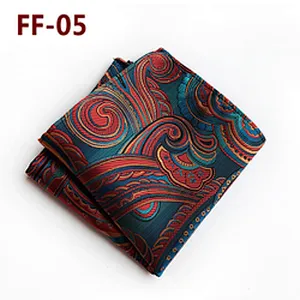 Soft Handkerchief For Men Jacquard Woven Pocket Squares For Men Striped Handkerchief Custom