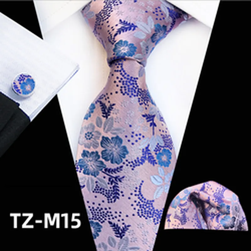 Fashion Ties For Men Italian Wholesale Men Ties And Hanky Cufflinks Set Luxury Neckties With Pocket Squares
