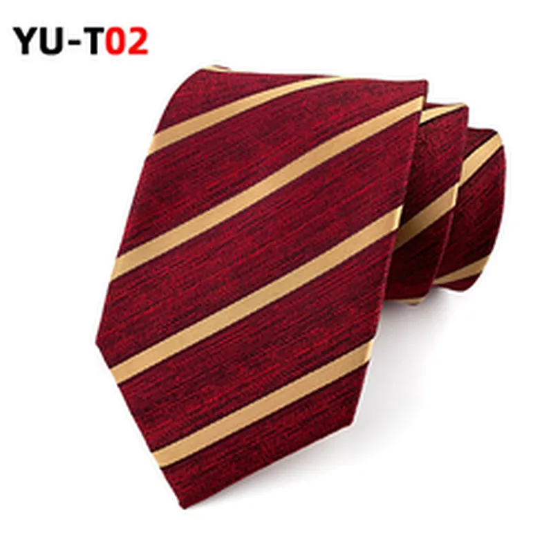 Casual Necktie Set Gift Box Custom Logo Fashion Striped Neck Ties For Men Polyester Jacquard Woven Corbatas Hombres