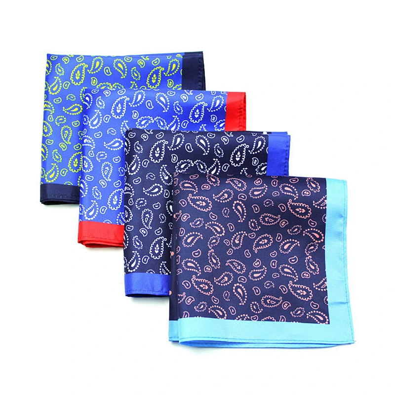 latest style 100% silk men pocket square