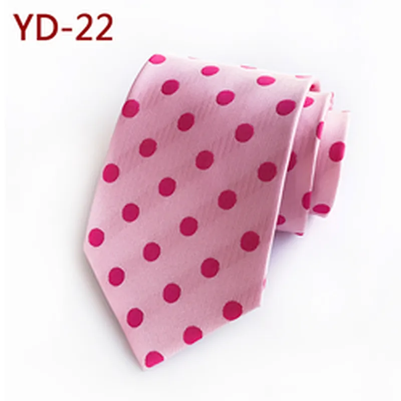 Custom Fashion Mens Ties Necktie Dot Cravates Pour Hommes Polyester Jacquard Ties For Men Italian