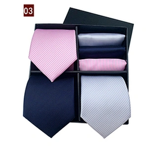 Custom Leisure Silk Necktie Mens Floral Cravates Hommes Woven Mens Ties Silk Box Set