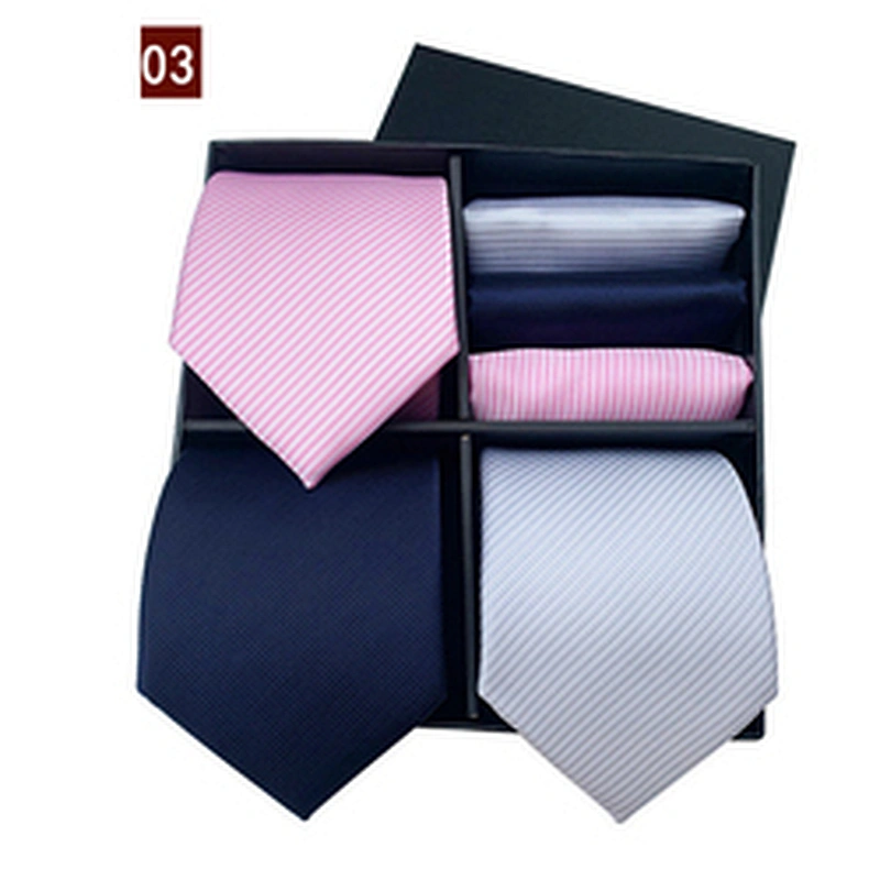 Custom Leisure Silk Necktie Mens Floral Cravates Hommes Woven Mens Ties Silk Box Set