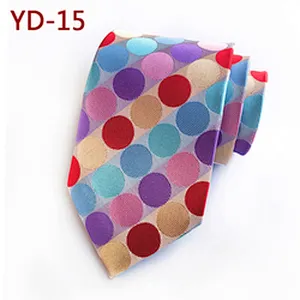 Wholesale Dot Cravates Pour Hommes Casual Fashion Mens Ties Necktie Polyester Woven Ties For Men Italian