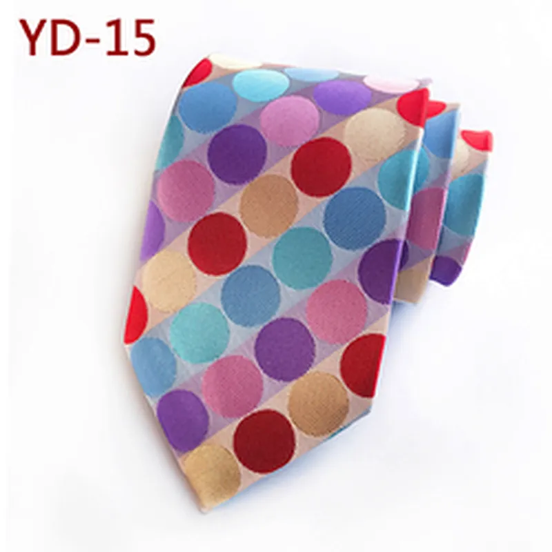 Wholesale Dot Cravates Pour Hommes Casual Fashion Mens Ties Necktie Polyester Woven Ties For Men Italian