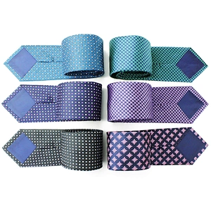 Custom Casual Fashionable Neck Tie Gift Set Polyester Ties Dot Jacquard Cravate Homme Men Necktie Ties For Men Italian