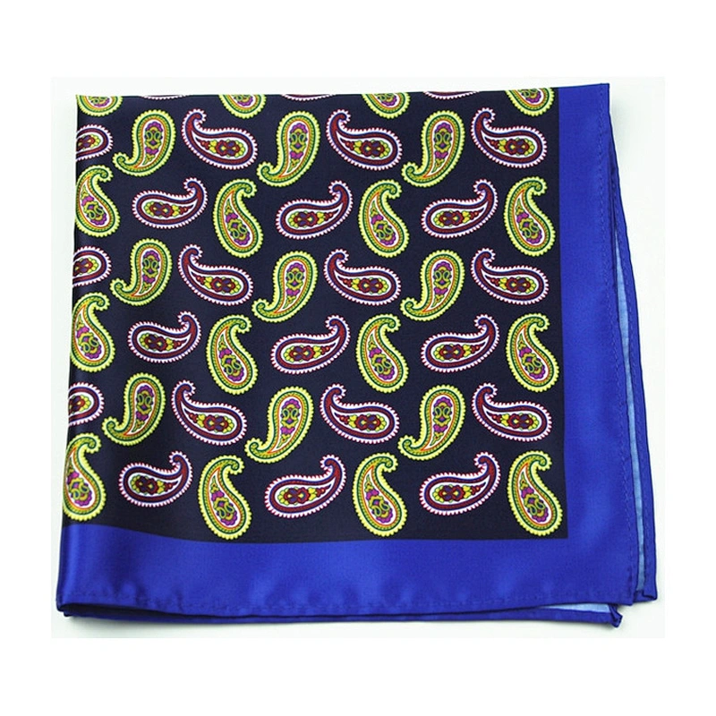 fashionable handkerchief popular pocket square indian paisley fabric pattern DPS5363