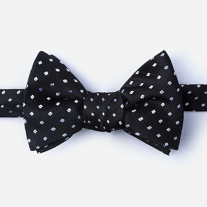 Bow Tie Burgundy Wedding Brand Polyester for Men Custom Designs Colorful Dobby Gift Box Set