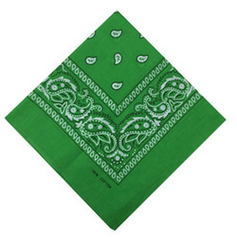 Wholesale Low Moq Fashion 100% Cotton Reusable Bandanas Custom Logo Silk Screen Printed Sport Headwear Soft Square Bandana Scarf