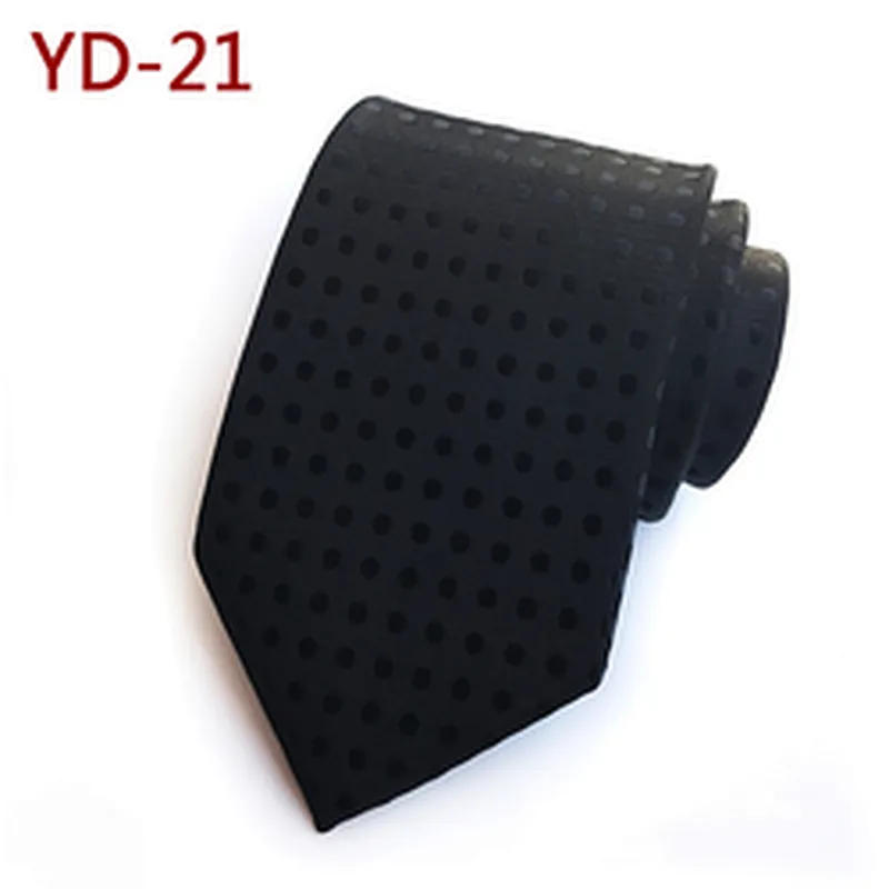 Casual Fashion Mens Ties Necktie Custom Logo Dot Ties For Men Italian Polyester Jacquard Cravates Pour Hommes
