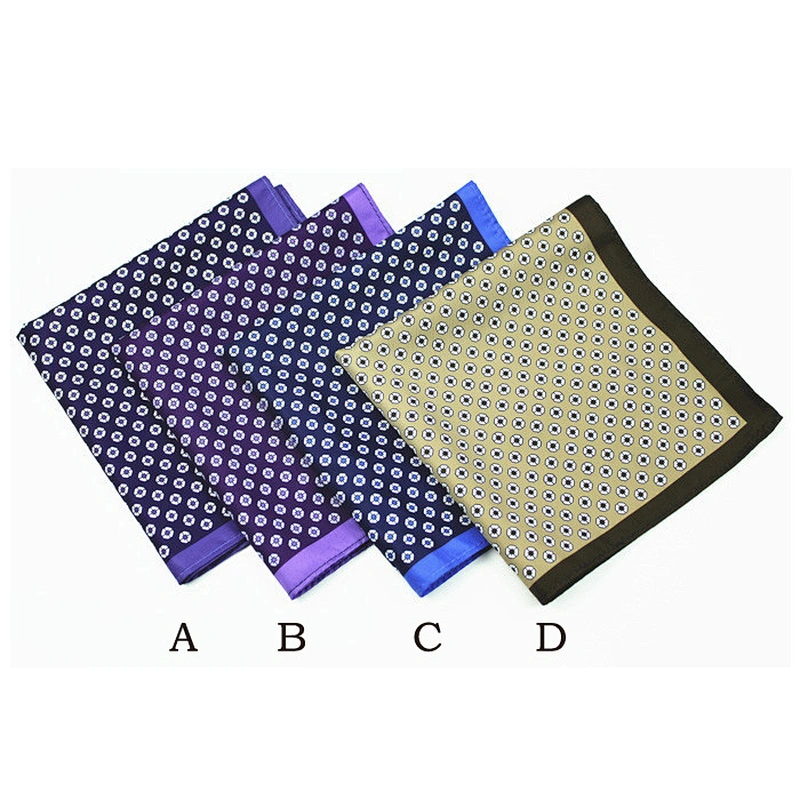 linen pocket square holder custom handkerchief silk fabric for men