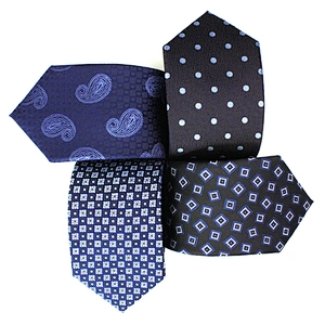 Custom Logo Sublimation Necktie Formal Ties Men Polyester Woven Jacquard Gray Stripe Neck Ties For Men