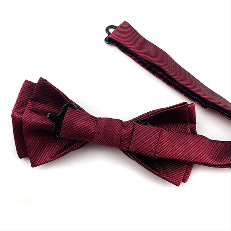 Classic Solid Self Tie Bow Ties For Men Custom Polyester Noeud Papillon Mariage Plain Kids Bow Ties With Gift Box