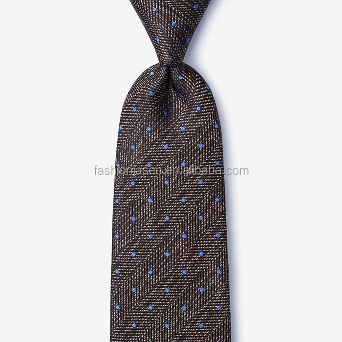 latest high quality classical popular neck tie brown