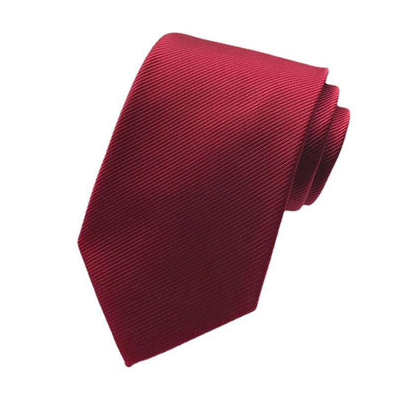 Classic Ties for Men Italian Custom Neckties Men Solid Fine Twill Corbatas De Hombre Polyester Woven