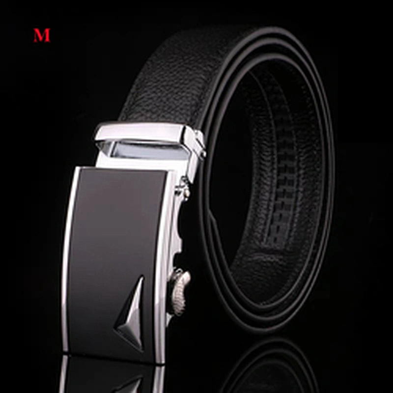 Wholesale Business Casual Adjustable Automatic Buckle Two-layer Cowhide Genuine Leather Belt for Men