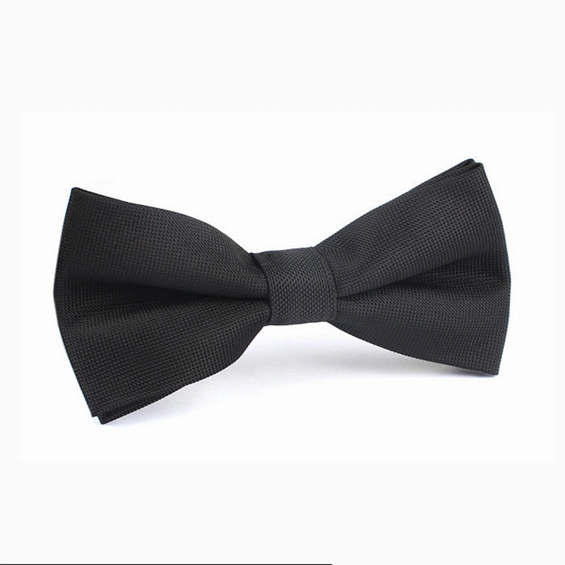 cheap price boys decoration self-tie bow tie silver