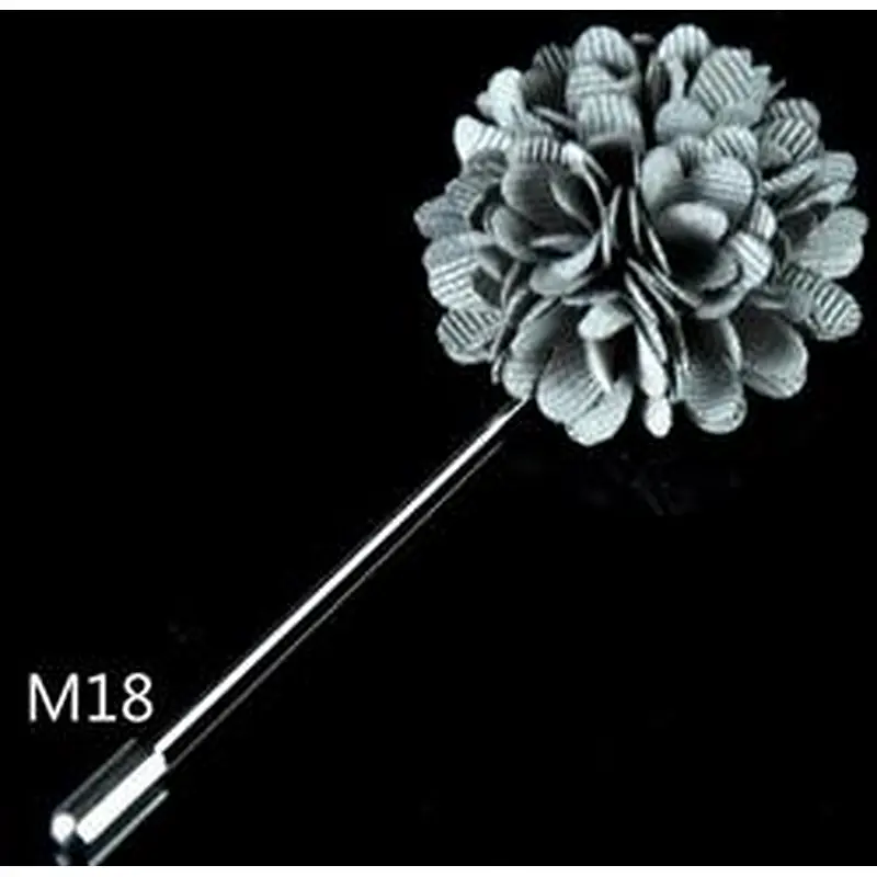 Wholesale lapel flower pin Fashionable groom boutonniere wedding Custom lapel flower pins for suit men